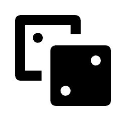 Dice Icon from Outlined Line - Streamline Material Set