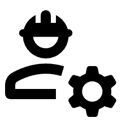 Engineering Icon from Rounded Line - Streamline Material Set