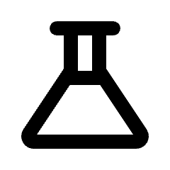 Experiment Icon from Rounded Line - Streamline Material Set