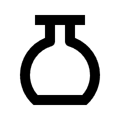 Flask Empty Icon from Outlined Line - Streamline Material Set