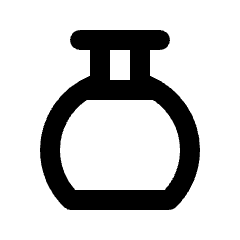 Flask Full Icon from Rounded Line - Streamline Material Set