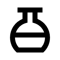 Flask Half Icon from Sharp Line - Material Pro Set