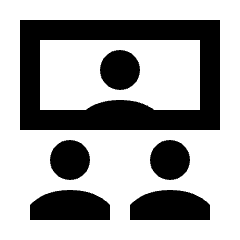 Group Meeting Icon from Sharp Line - Material Pro Set