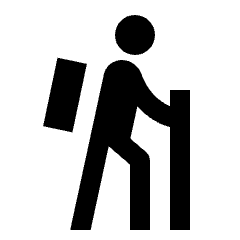 Hiking Fill Icon from Sharp Fill - Material Pro Set