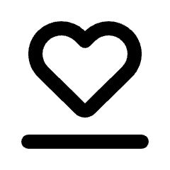 Hr Resting Icon from Rounded Line - Streamline Material Set