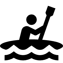 Kayaking Fill Icon from Outlined Fill - Material Pro Set
