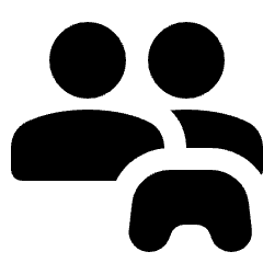 Multi Player Fill Icon from Rounded Fill - Material Pro Set