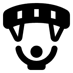 Paragliding Fill Icon from Rounded Fill - Streamline Material Set