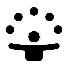 Person Celebrate Fill Icon from Rounded Fill - Streamline Material Set