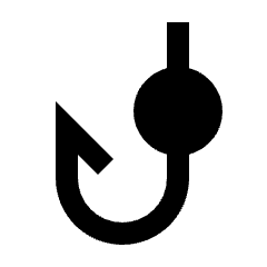 Phishing Fill Icon from Sharp Fill - Streamline Material Set
