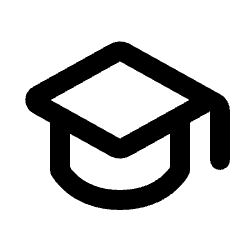 School Icon from Rounded Line - Streamline Material Set