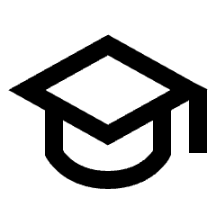 School Icon from Sharp Line - Streamline Material Set