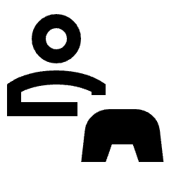 Single Player Icon from Sharp Line - Streamline Material Set