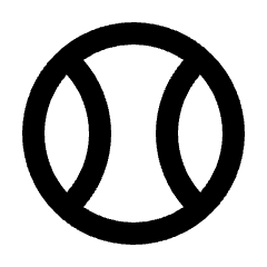 Sports Baseball Icon from Sharp Line - Streamline Material Set