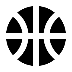 Sports Basketball Fill Icon from Outlined Fill - Streamline Material Set