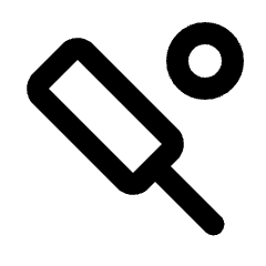 Sports Cricket Icon from Rounded Line - Material Pro Set