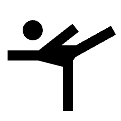 Sports Gymnastics Fill Icon from Sharp Fill - Material Pro Set