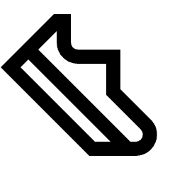 Steps Icon from Sharp Line - Streamline Material Set