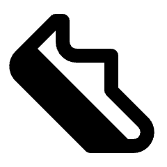 Steps Fill Icon from Outlined Fill - Streamline Material Set