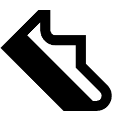 Steps Fill Icon from Sharp Fill - Streamline Material Set