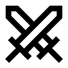 Swords Icon from Outlined Line - Streamline Material Set