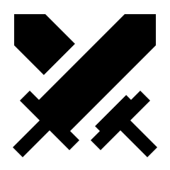 Swords Fill Icon from Outlined Fill - Streamline Material Set