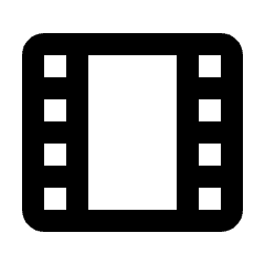 Theaters Icon from Rounded Line - Streamline Material Set