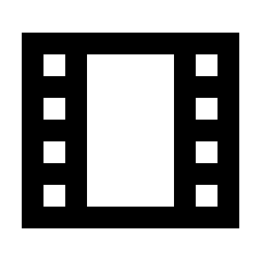 Theaters Icon from Sharp Line - Streamline Material Set