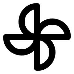 Toys Fan Icon from Outlined Line - Streamline Material Set