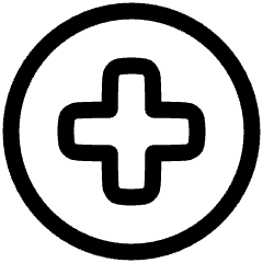 Add Circle Icon from Plump Line Set