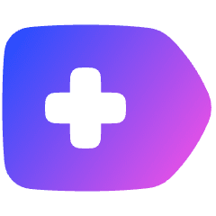 Add Tag Icon from Plump Gradient Set