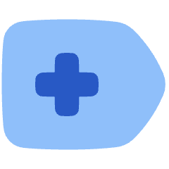 Add Tag Icon from Plump Flat Set
