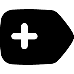 Add Tag Icon from Flex Solid Set