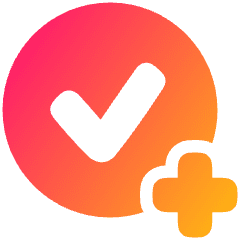 Add Task Reminder Icon from Plump Gradient Set