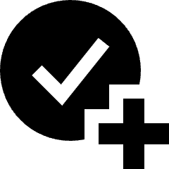 Add Task Reminder Icon from Sharp Solid Set