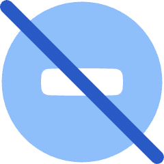 Block Do Not Disturb Off Icon from Plump Flat Set