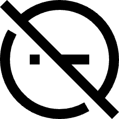 Block Do Not Disturb Off Icon from Sharp Line Set