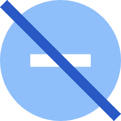 Block Do Not Disturb Off Icon from Sharp Flat Set