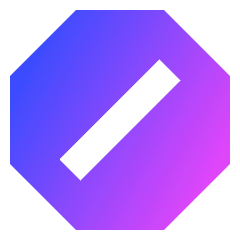 Block Spam List Icon from Sharp Gradient Set