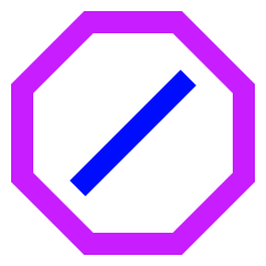 Block Spam List Icon from Sharp Neon Set