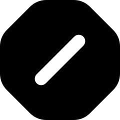 Block Spam List Icon from Flex Solid Set