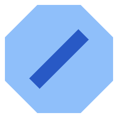 Block Spam List Icon from Sharp Flat Set