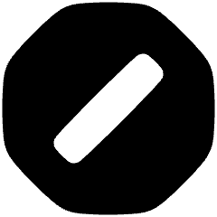 Block Spam List Icon from Plump Solid Set