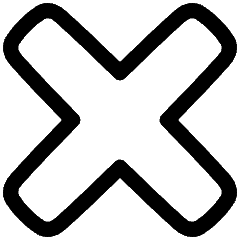 Delete 2 Icon from Plump Line Set