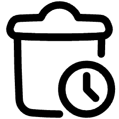 Delete Auto Trash Icon from Plump Line Set