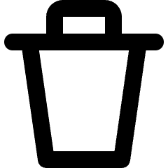 Delete Bin 1 Icon from Micro Line Set