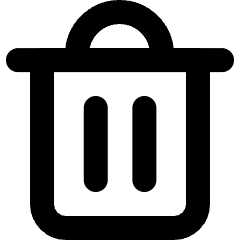 Delete Bin 2 Icon from Micro Line Set