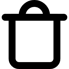 Delete Bin 3 Icon from Micro Line Set