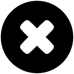 Delete Circle Icon from Plump Solid Set