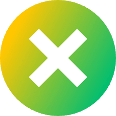 Delete Circle Icon from Sharp Gradient Set